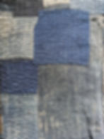 Vintage Japanese Boro Textile, detail shot