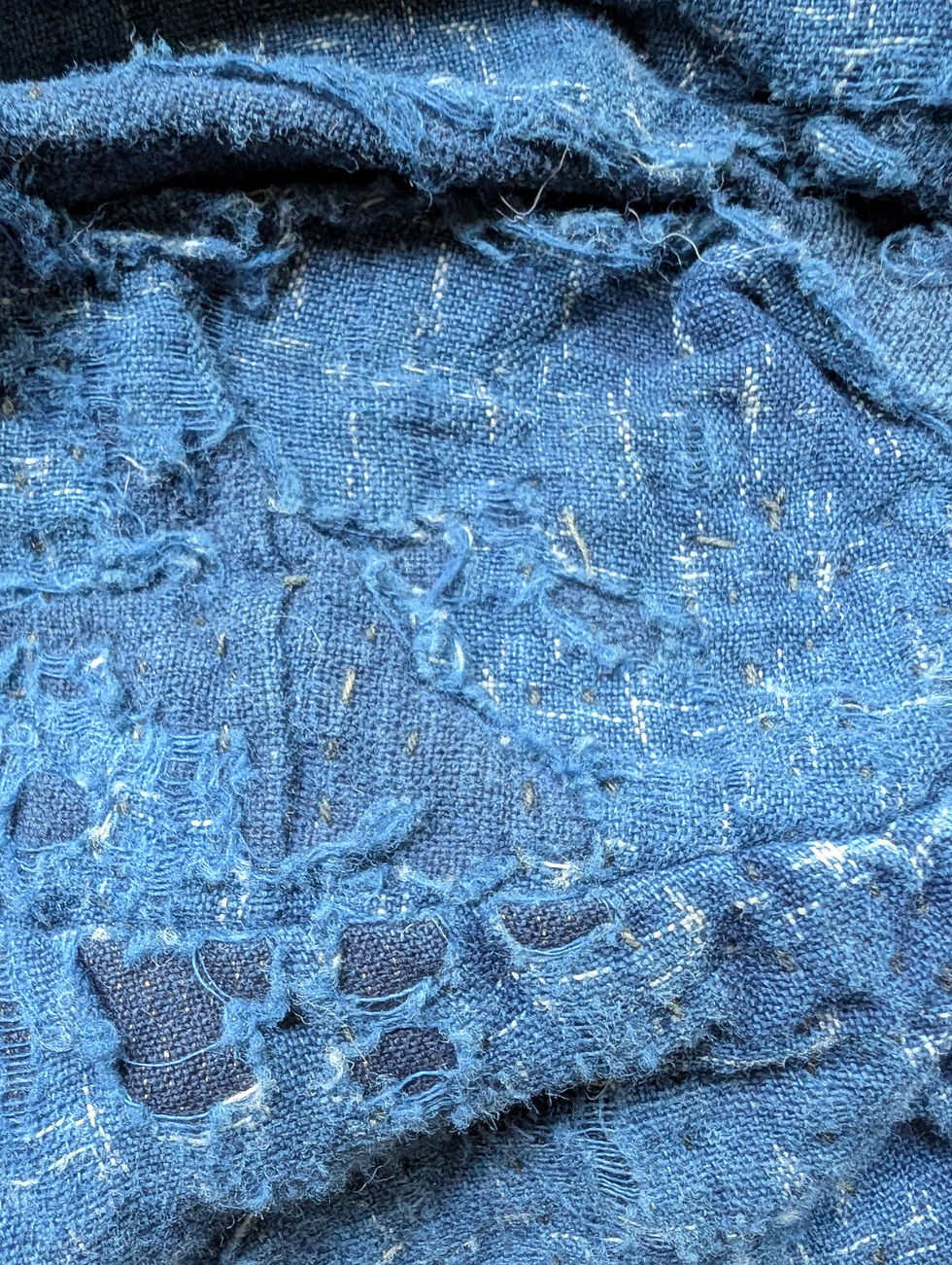 Inner armpit wear on authentic boro haori jacket