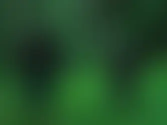 Two people run through a dense, green forest carrying bows. They wear dark clothing and appear determined and focused amidst the tall trees.