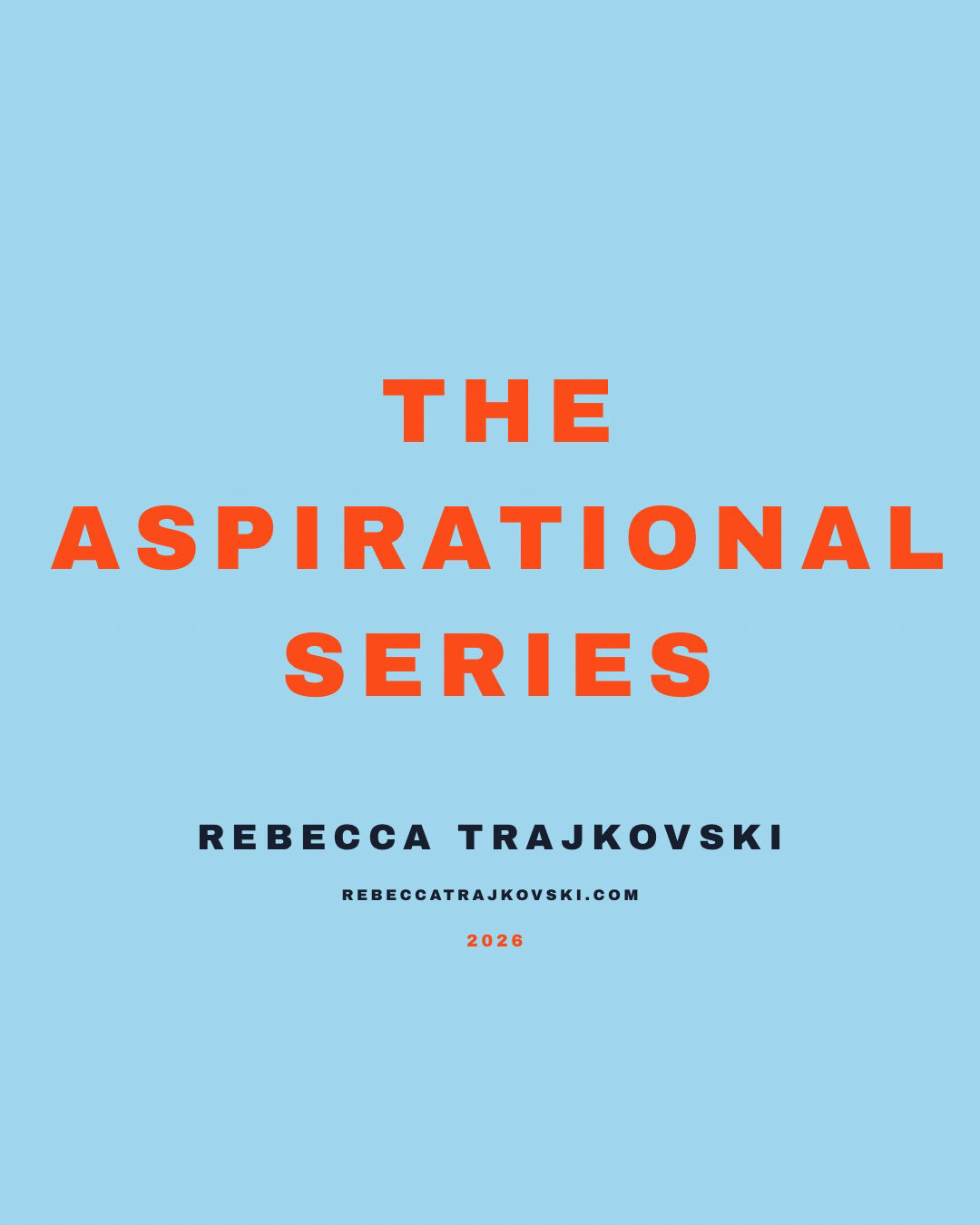 Aspirational Series Book First Edition