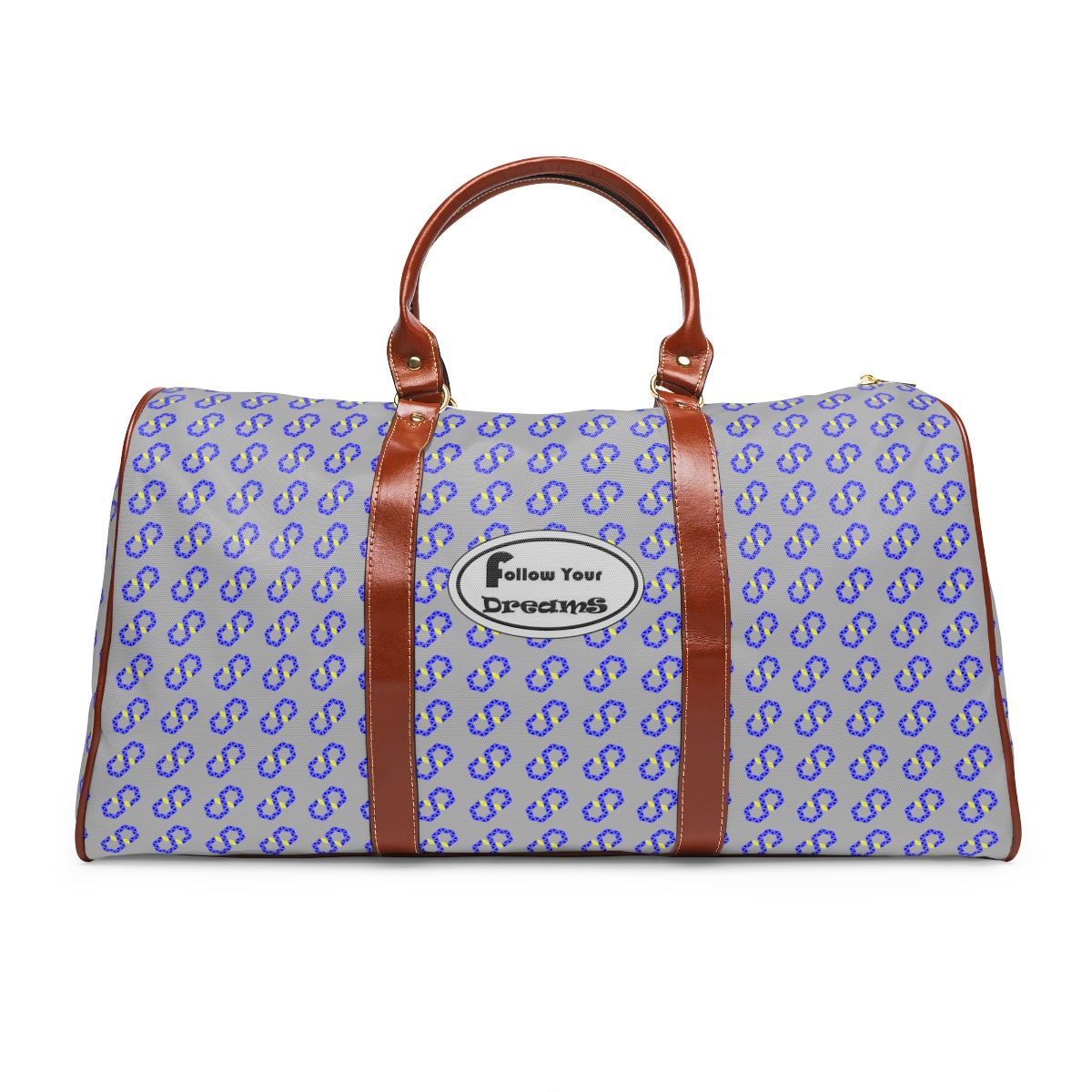Waterproof Travel Bag - Follow Your Dreams (Light Grey - R&B)