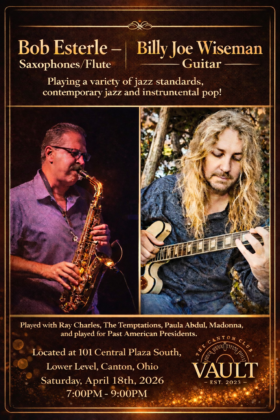 Live Music at The Vault - Saturday, April 18, 2026