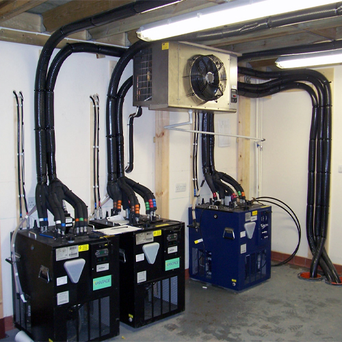 an example of a cellar cooling system for either home or business