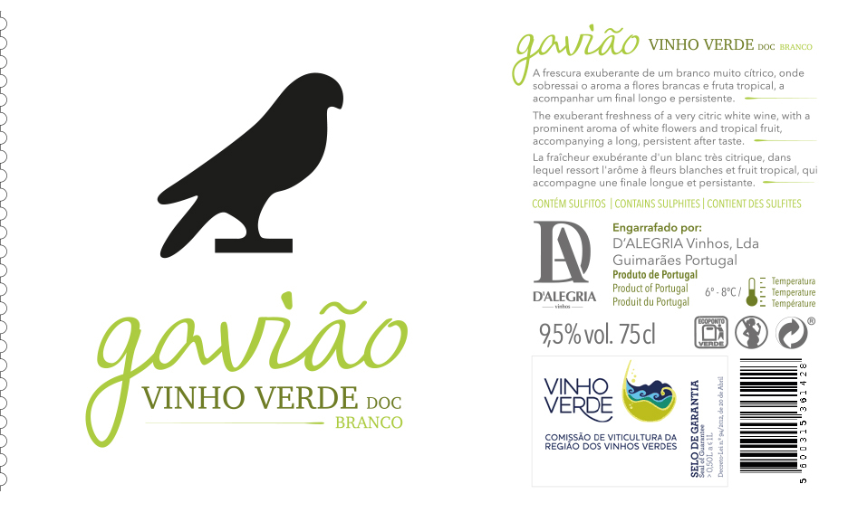 Miniatura: Gavião Vinho Verde Branco Doc - Português