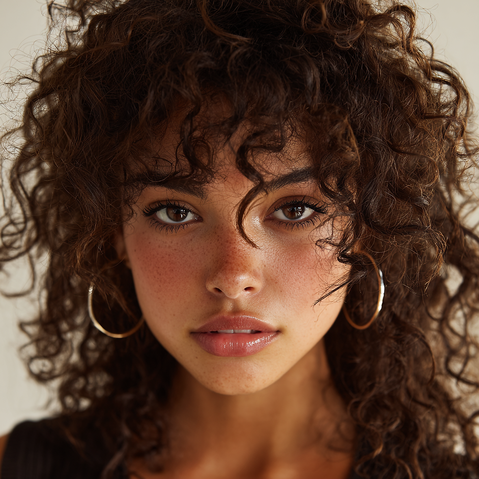 Curly hair