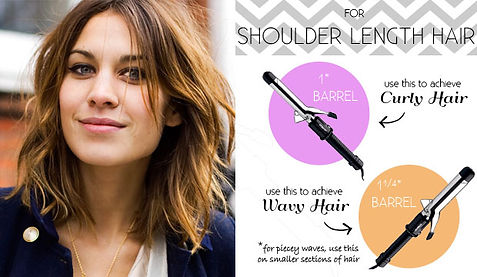 Curling iron for shoulder length hair