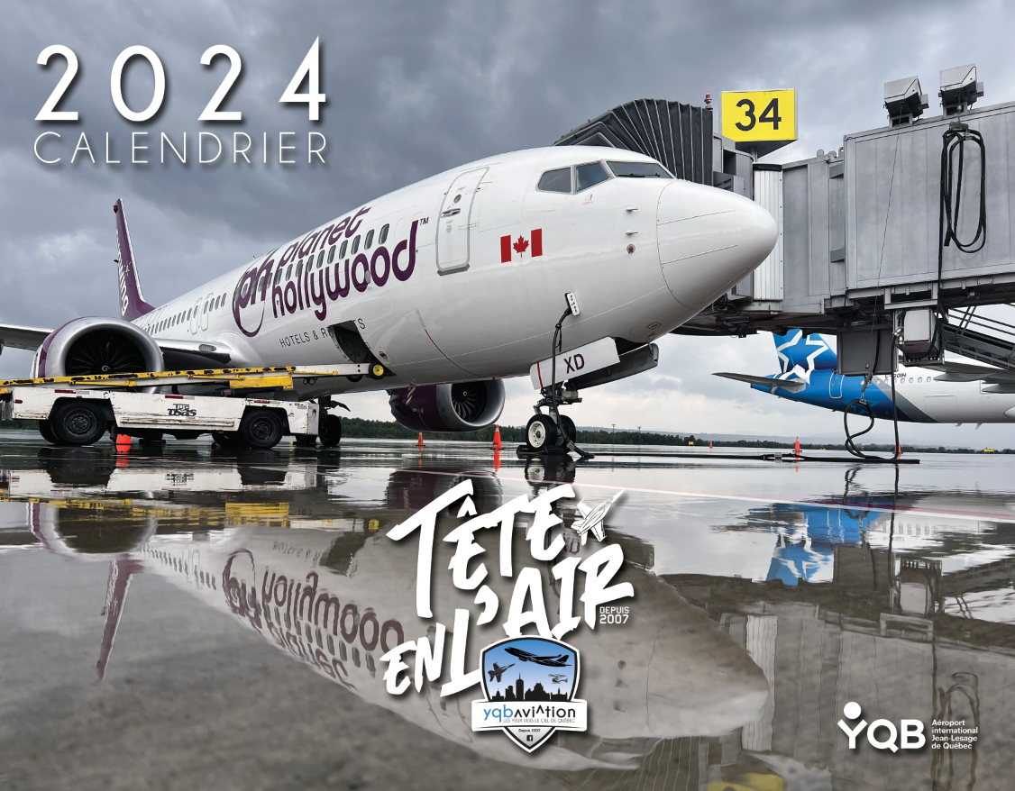 Calendrier 2024 YQB Aviation