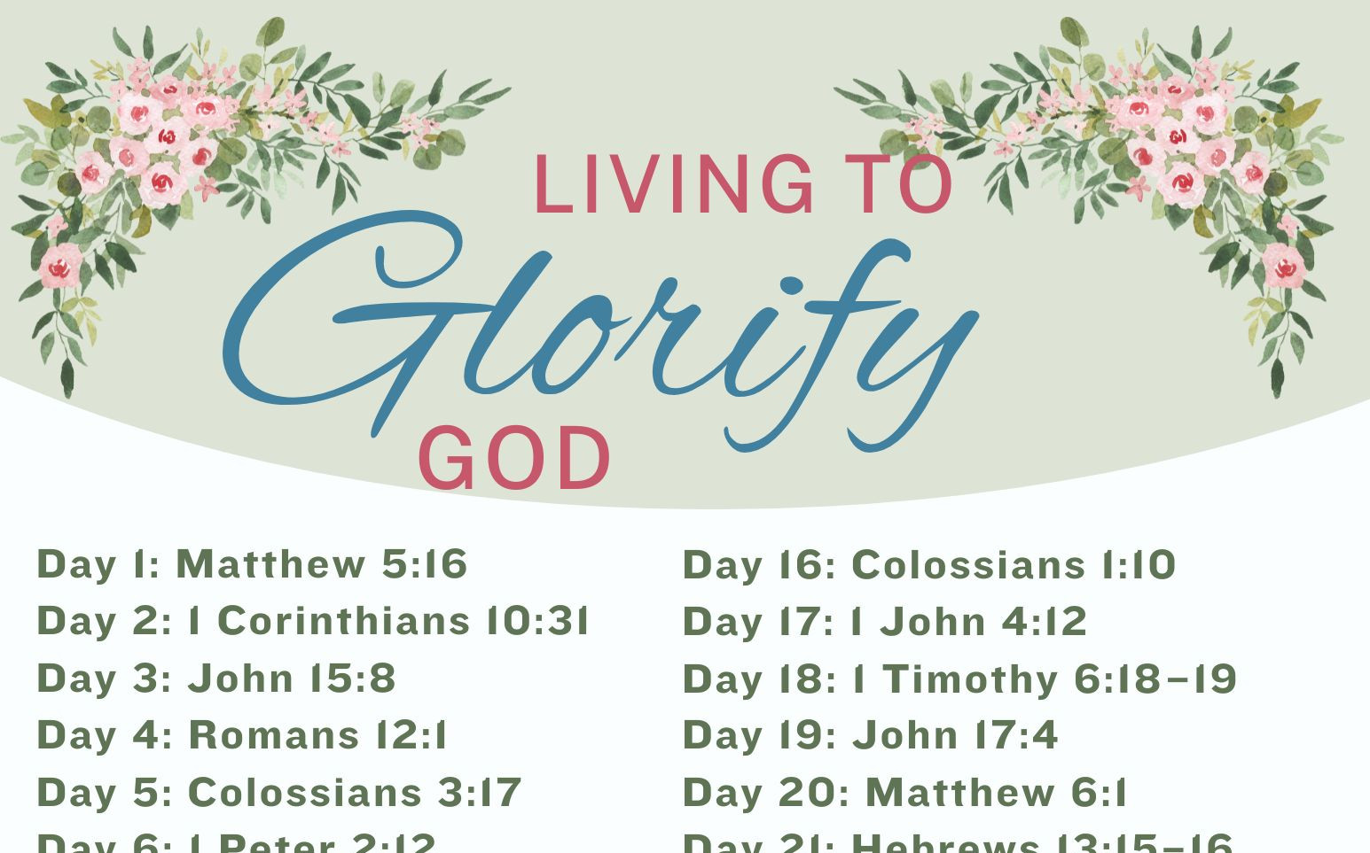 June Scripture Writing Plan