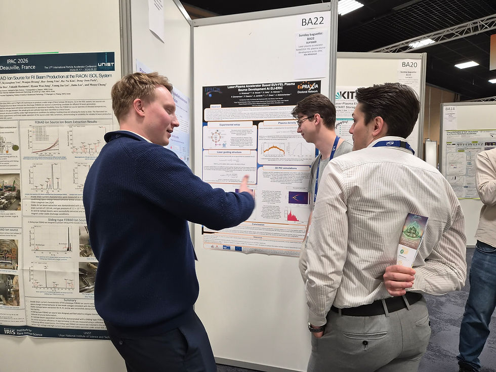 Alex Whitehead and Mihail Miceski during the poster session.