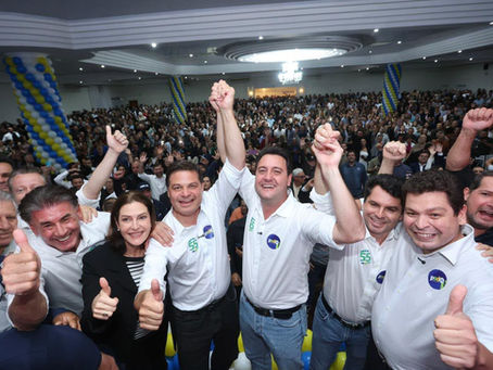 Encontro do PSD em Cascavel reúne lideranças políticas do Oeste do Paraná ao lado de Ratinho Junior e Gugu Bueno