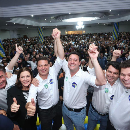 Encontro do PSD em Cascavel reúne lideranças políticas do Oeste do Paraná ao lado de Ratinho Junior e Gugu Bueno