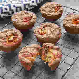 Warm Apple and Oat muffins