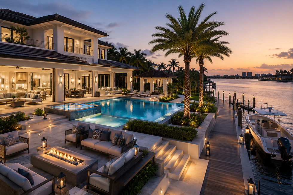 Waterfront Living Redefined: Designing and Building a Luxury Waterfront Estate in Palm Beach County