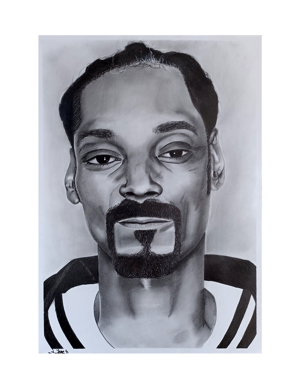 Portret ołówkowy Snoop Dogga w formacie A4