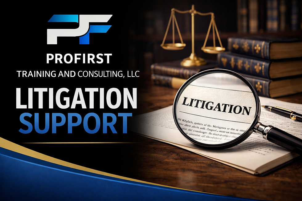 ProFirst Training and Consulting-Police Hiring Expert Witness Services