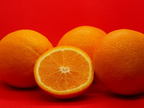 Orange plant-based food
