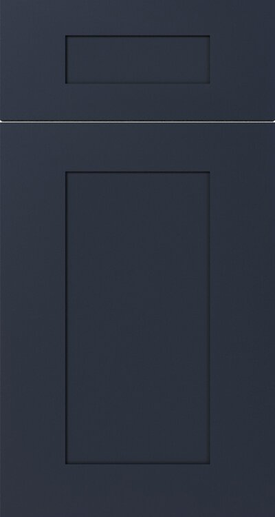 Navy Blue Shaker cabinet door in Shaker style