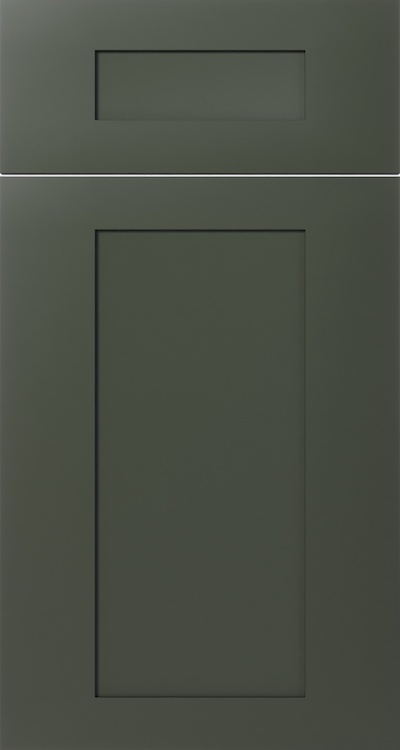 Aston Green Shaker cabinet door in Shaker style