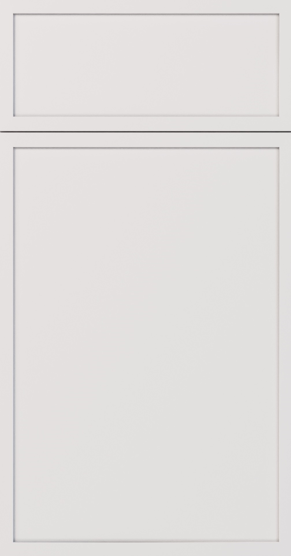 Slim Dove White cabinet door in Slim Shaker style
