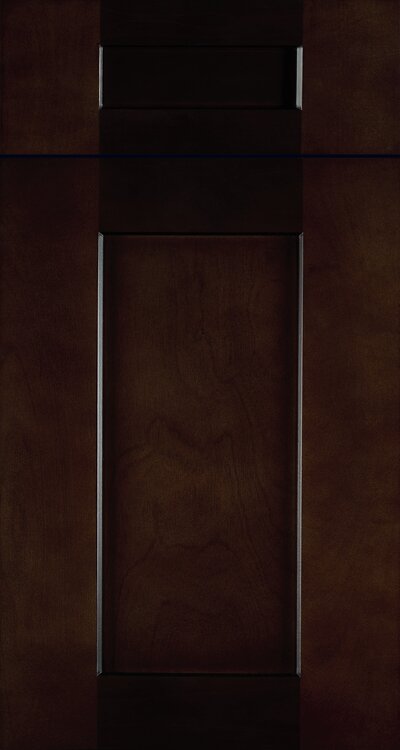 Espresso Shaker cabinet door in Shaker style