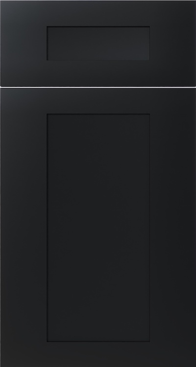 Iron Black Shaker cabinet door in Shaker style