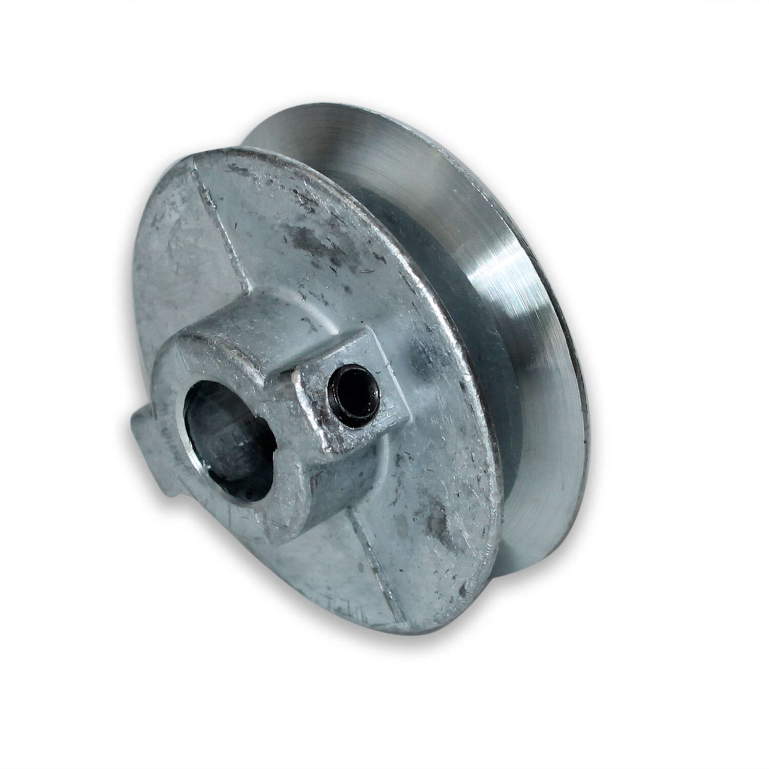 Chicago Die Cast 2 1/2 in. D Zinc Single V Grooved Pulley