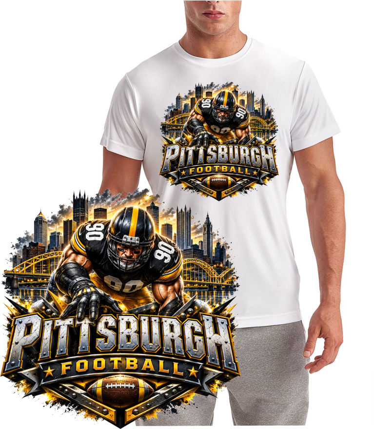 Pittsburgh Football Design T-Shirt