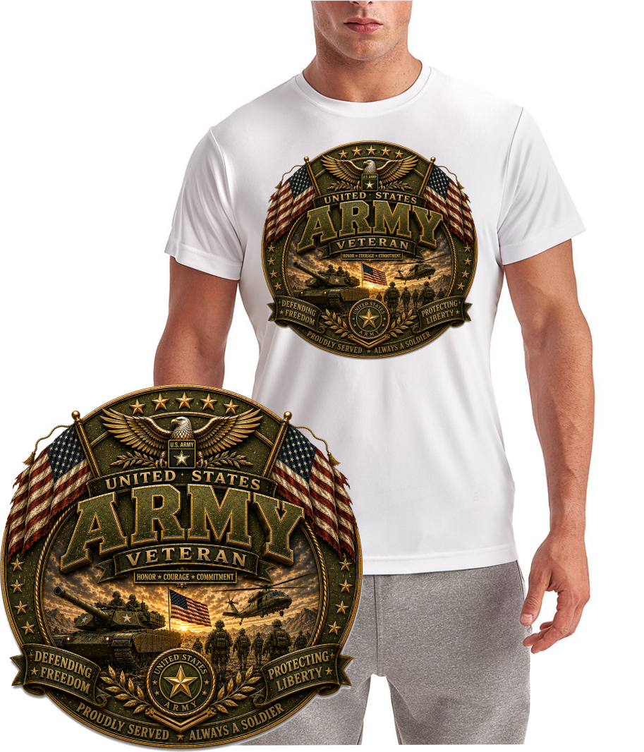US Army Veteran Design Short Sleeve T-Shirt