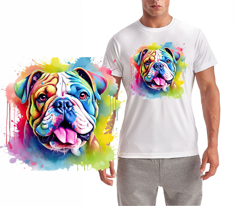 Bulldog Color Splash