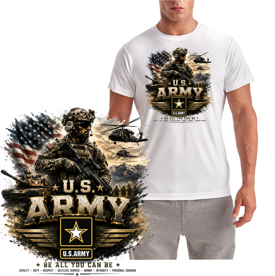 U.S. Army Proud T-Shirt with patriotic military design