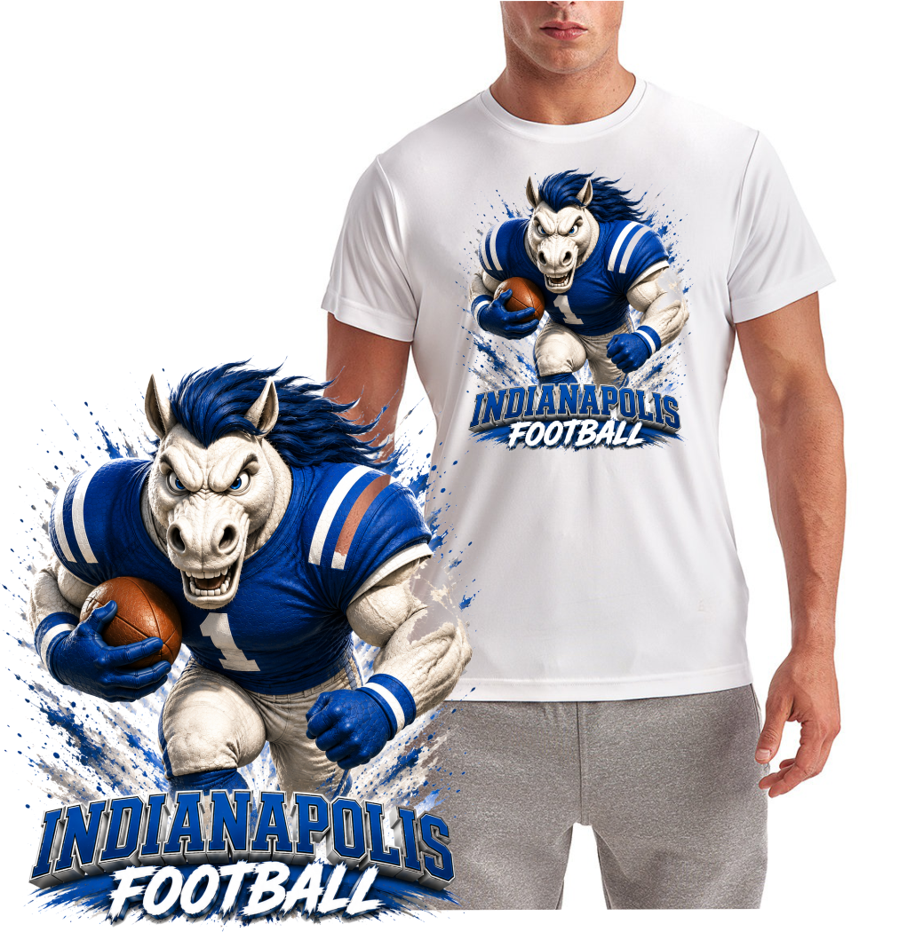 Indianapolis Football Rushing Colt Short Sleeve T-Shirt