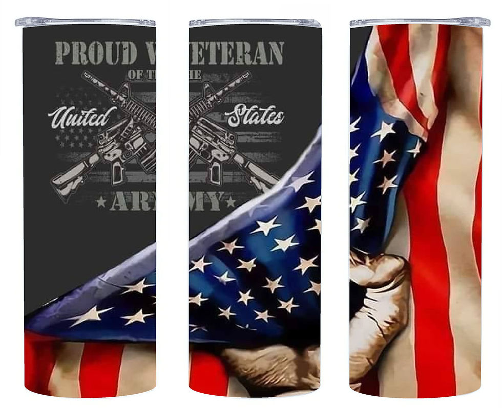 Proud Army Veteran Tumbler
