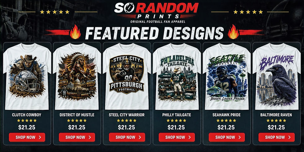 Featured football shirts from an online sports apparel shop