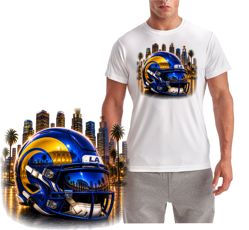 Los Angeles Helmet Downtown Short Sleeve T-Shirt