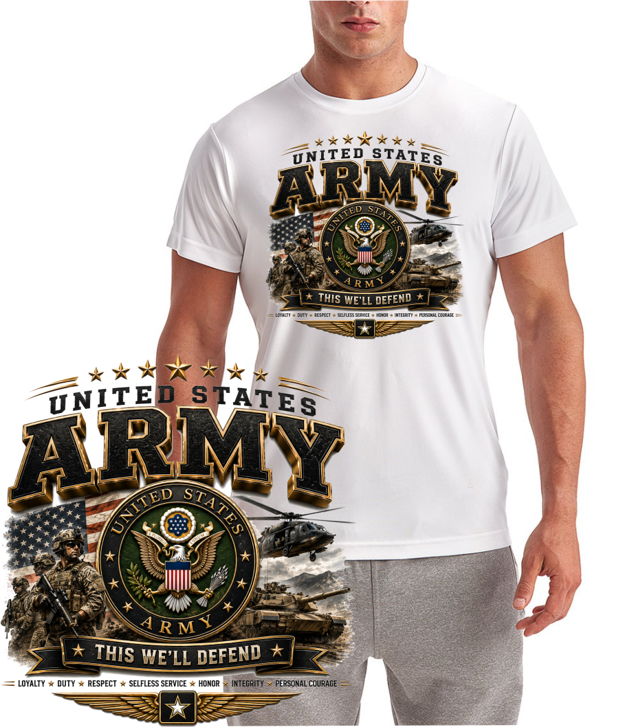 US Army Design Short Sleeve T-Shirt