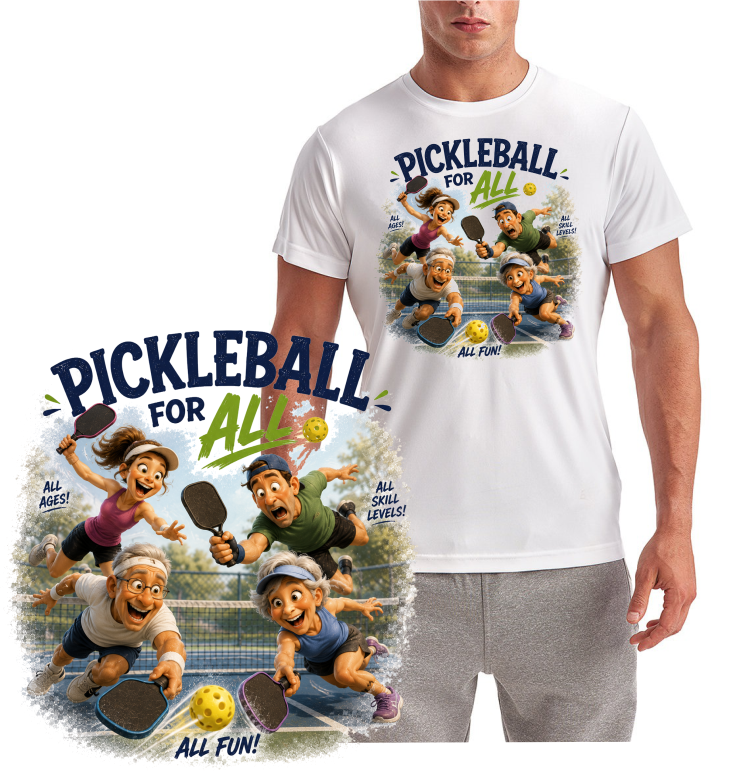 Pickleball For All Short Sleeve T-Shirt