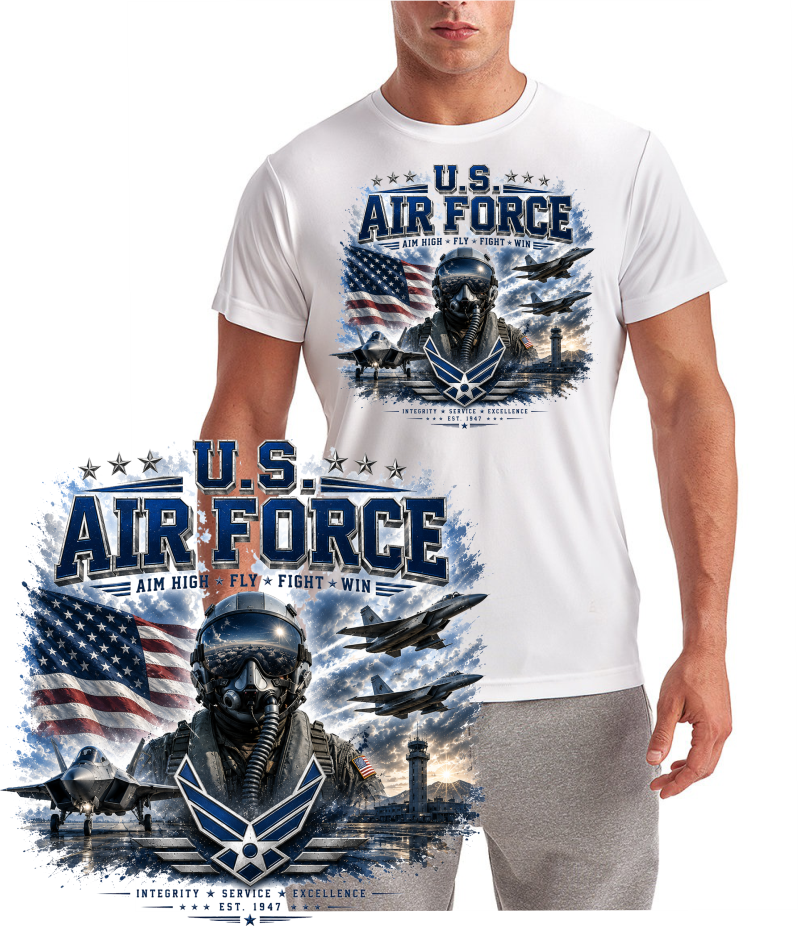 U.S. Air Force Proud T-Shirt with patriotic military design