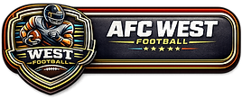 AFC WEST FOOTBALL logo for an online sports apparel shop
