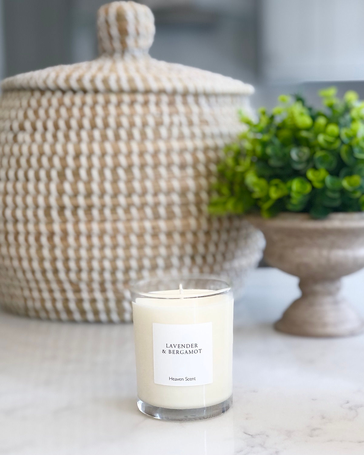 Lavender & Bergamot Natural Plant Wax Candle
