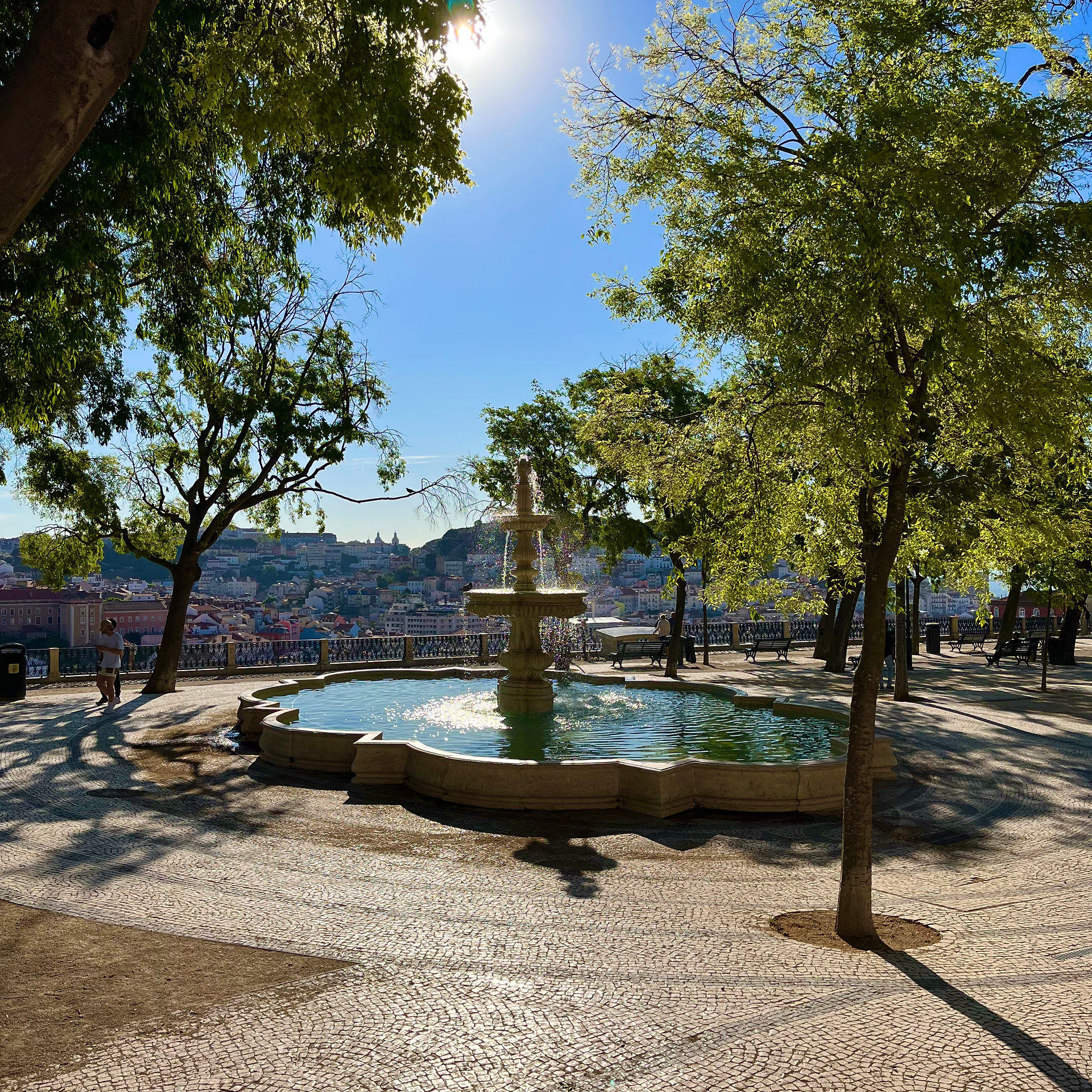 Miradouro de São Pedro de Alcântara in Lisbon, Portugal