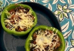 Cheesy Taco‑Stuffed Green Peppers