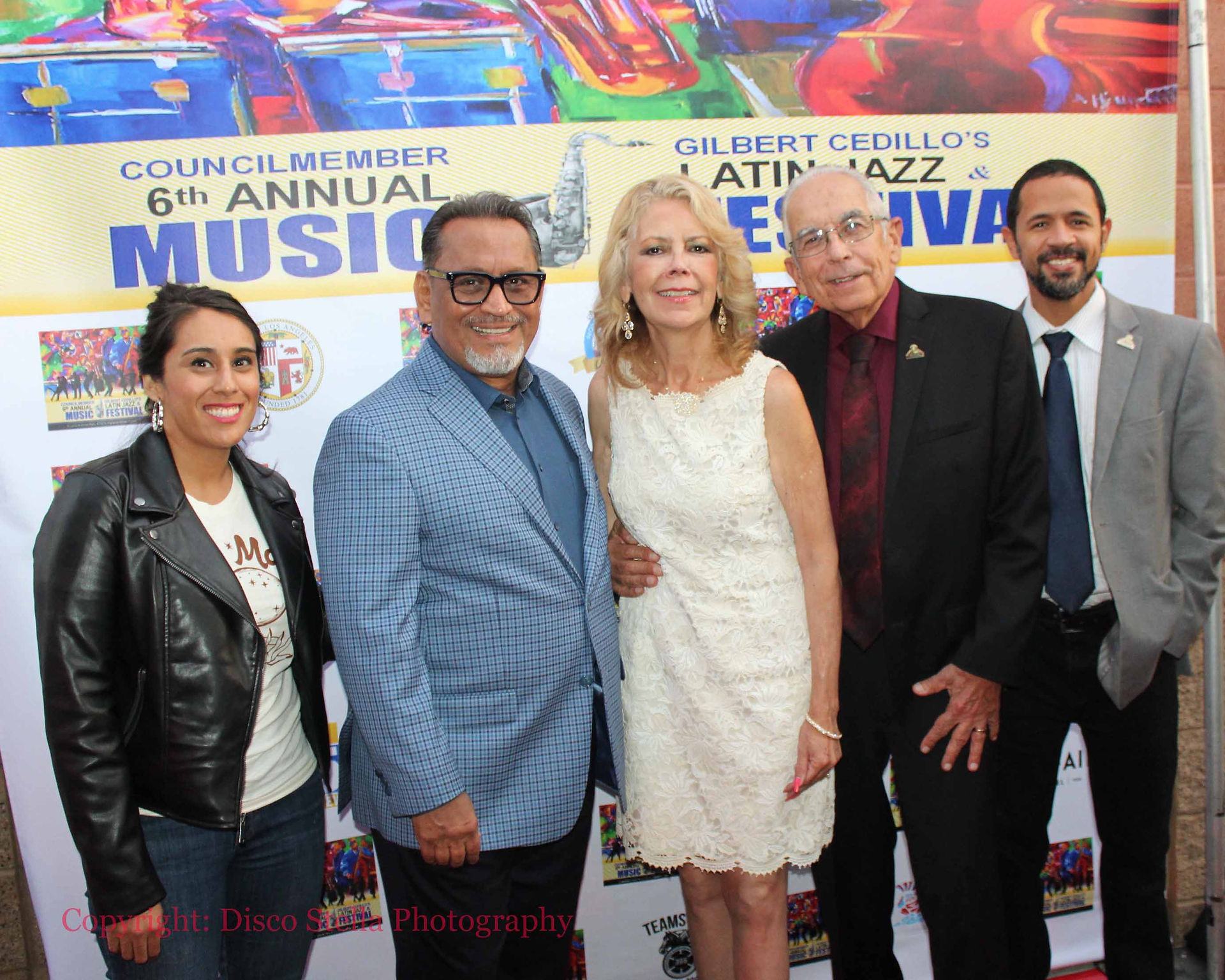 Councilman  Gilbert Cedillo with guests.