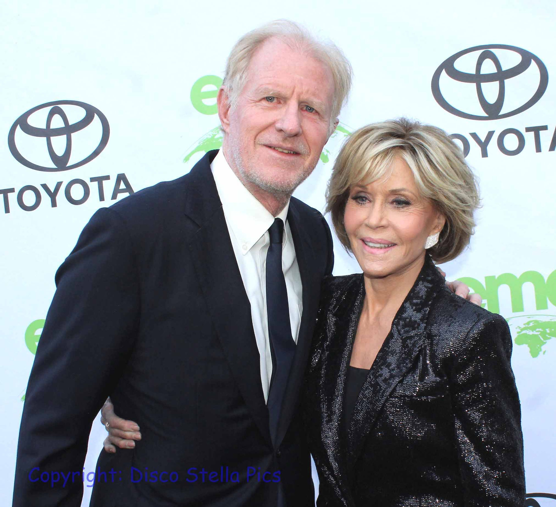 Ed Begley Jr. and Jane Fonda-  Green carpet