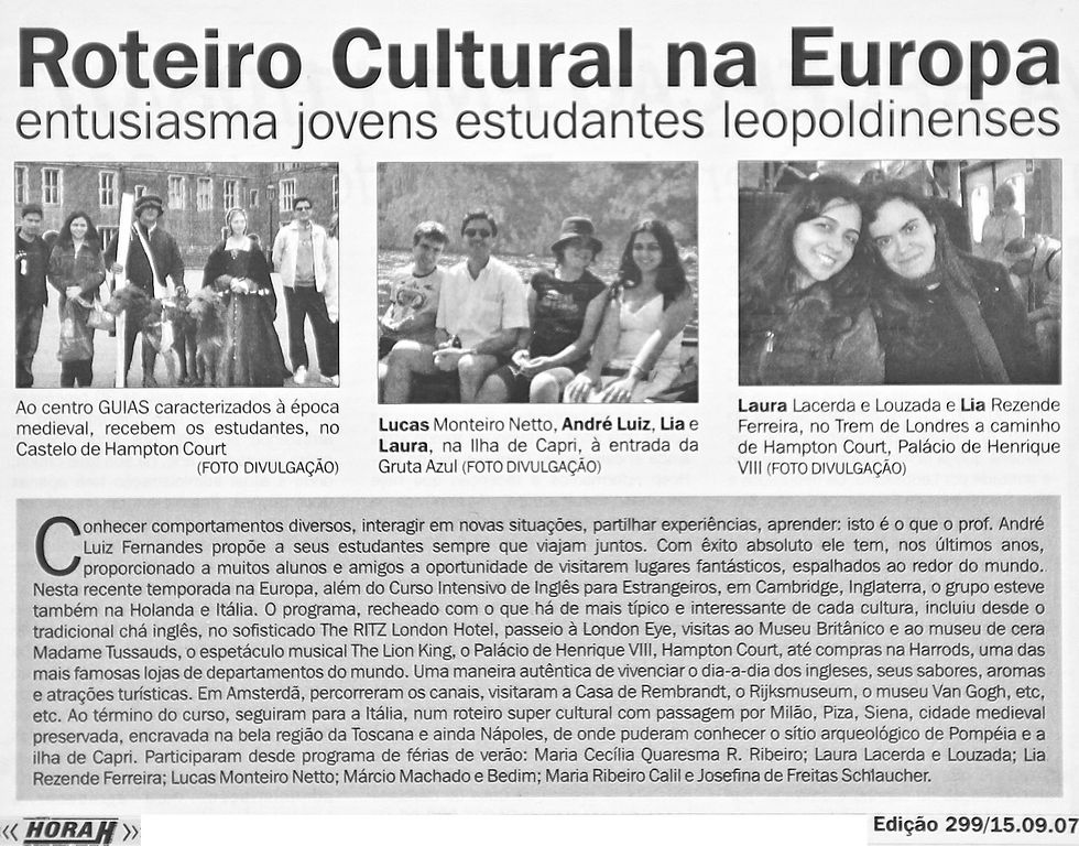 Roteiro Cultural