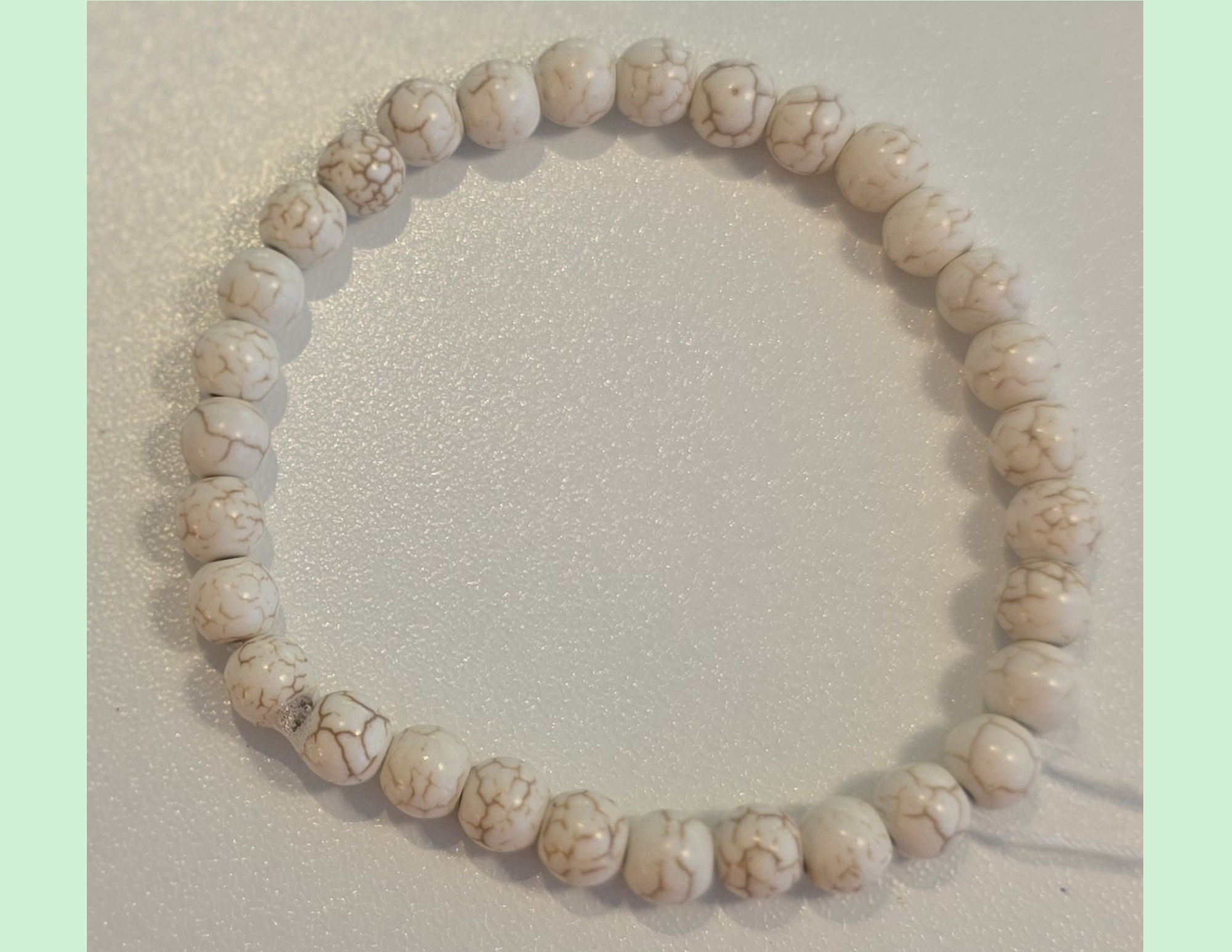 Off White Beaded Bracelet