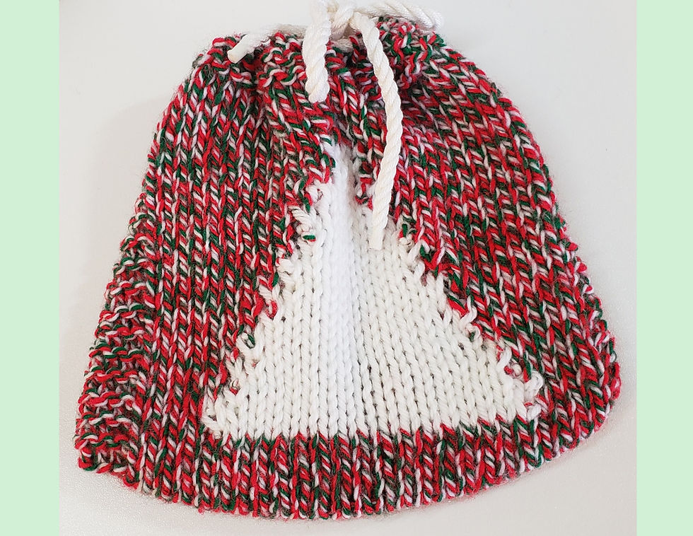 White Christmas Tree Mini Gift Bag