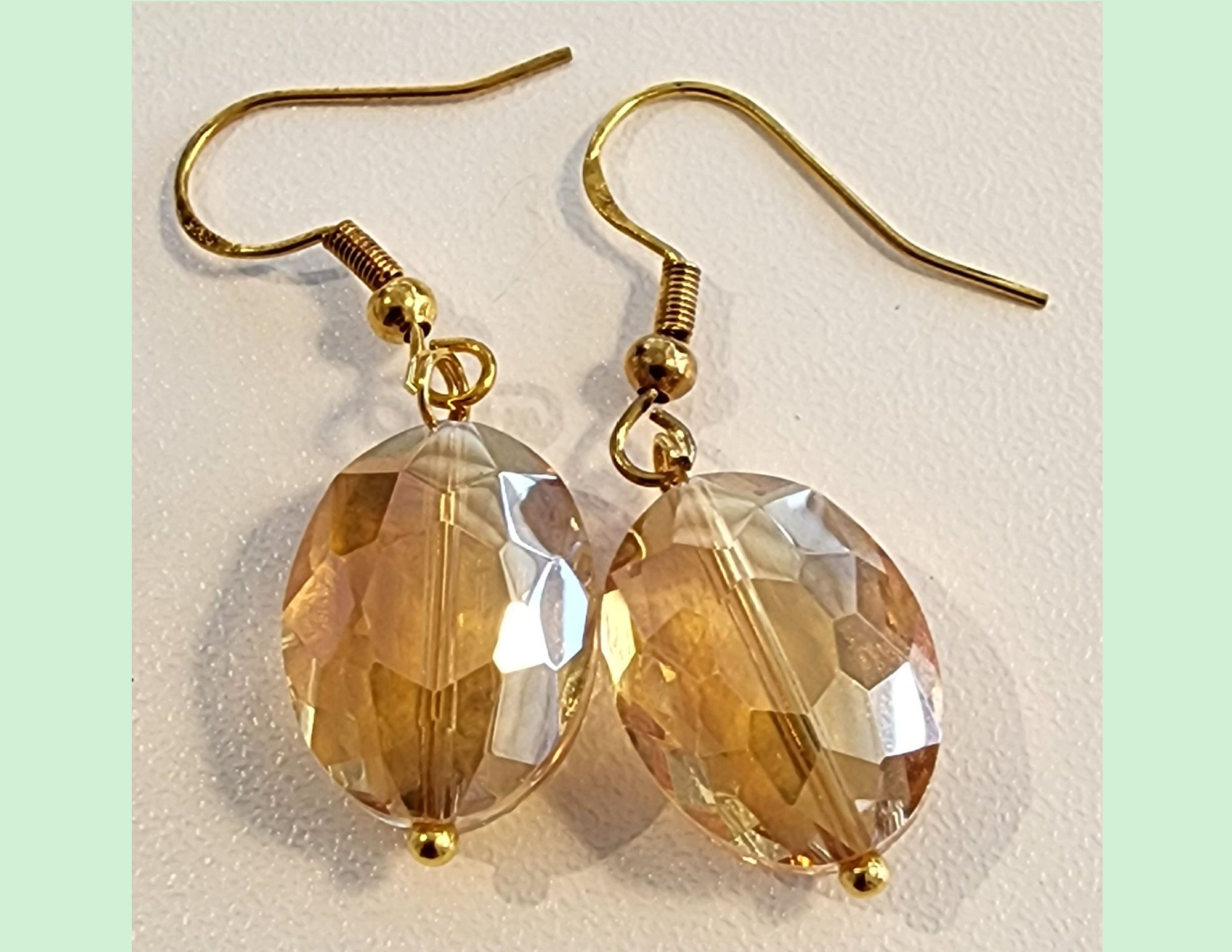 Sparkling Orange Earrings