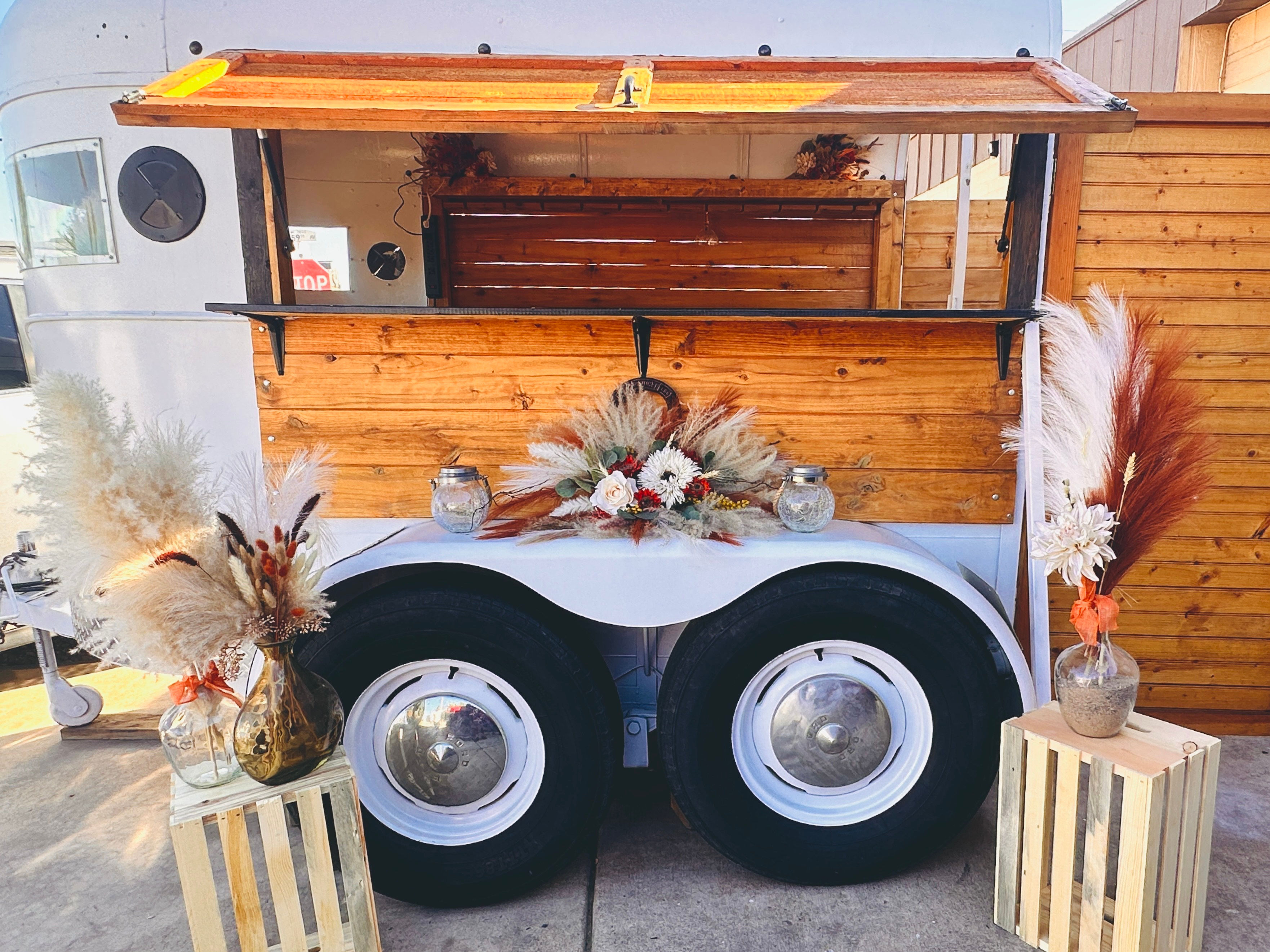 Swanky mobile bar trailer for rent