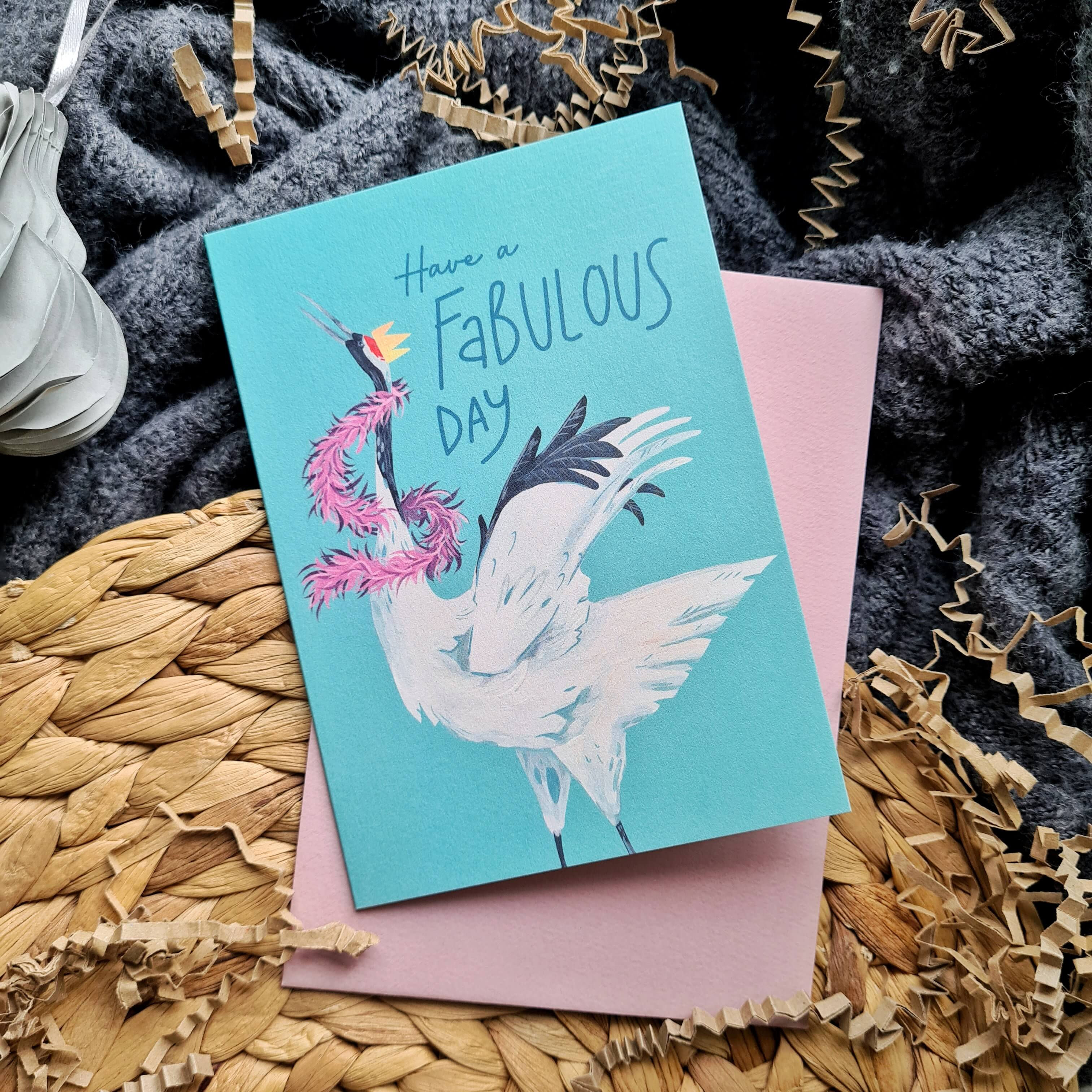 Fabulous Birthday Crane Card