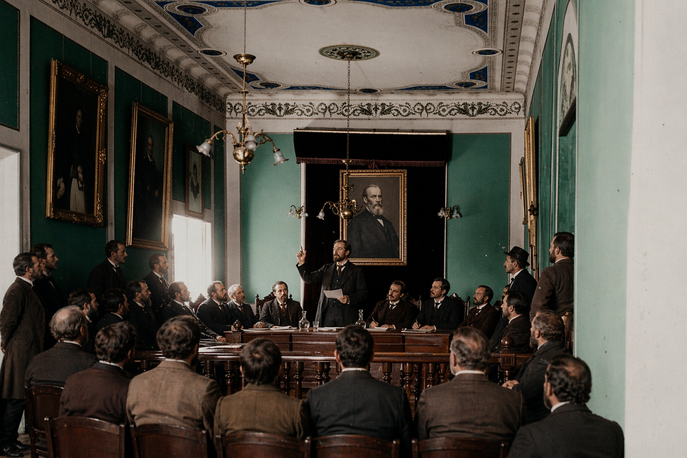 Fotograma ideal por IA de la asamblea republicana. FUENTE- autor del artículo
